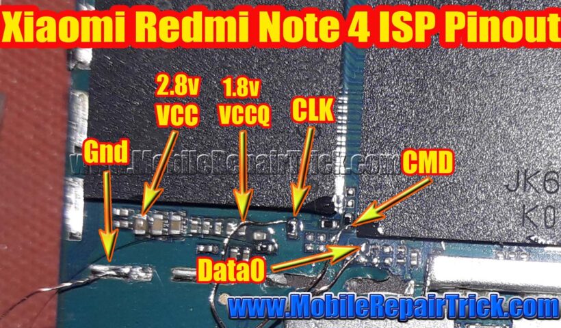 redmi note 4 isp pinout