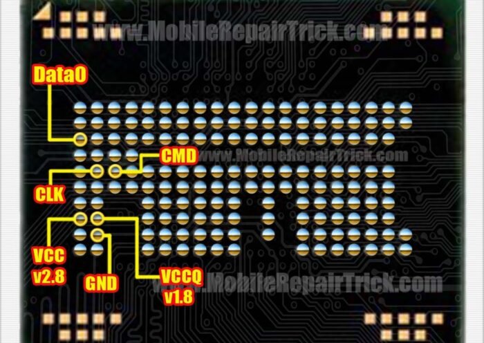 emmc bga 162 isp pinout