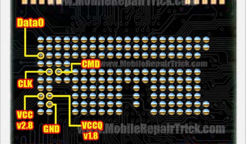 emmc bga 162 isp pinout