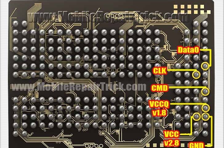 emmc bga 221 isp pinout