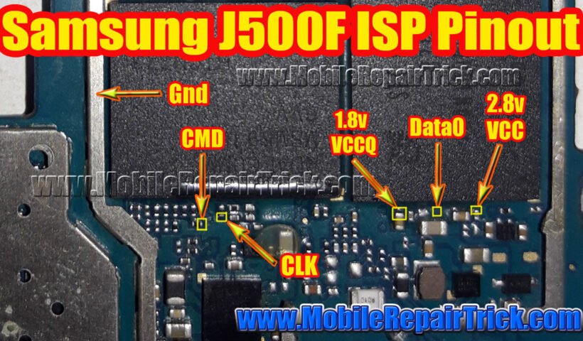 samsung j500F isp pinout