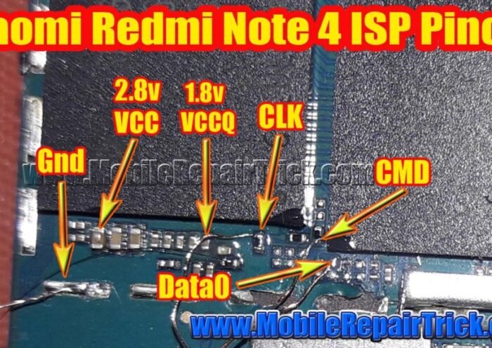 xiaomi redmi note 4 isp pinout